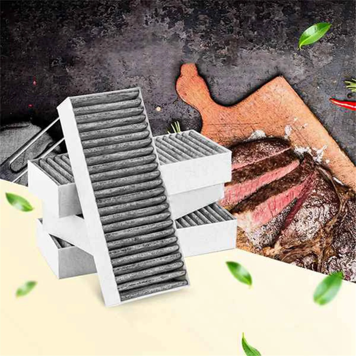 BISM1 8 unidades de filtro de substituição de ar limpo para exaustores de cozinha para Siemens HZ9VRCR0 Bosch HEZ9VRUD0 17004796   Capuz