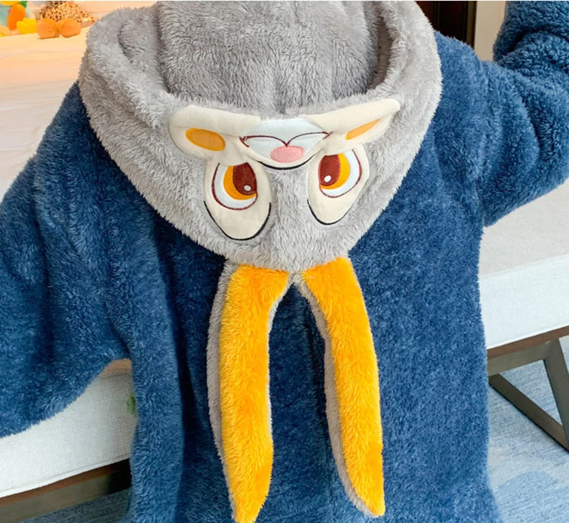Pigiama intero per donna inverno adulti Animal Rabbit Onesies Cute Cartoon Hooded Coral Fleece Sleepwear tute Cosplay nuovo Pigiama Kigurumi Costumi