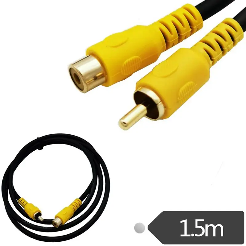 Plating Head RCA Male To RCA Male Female Audio Connection Cable Lotus Cable AV Video Cable Projector TV Cable