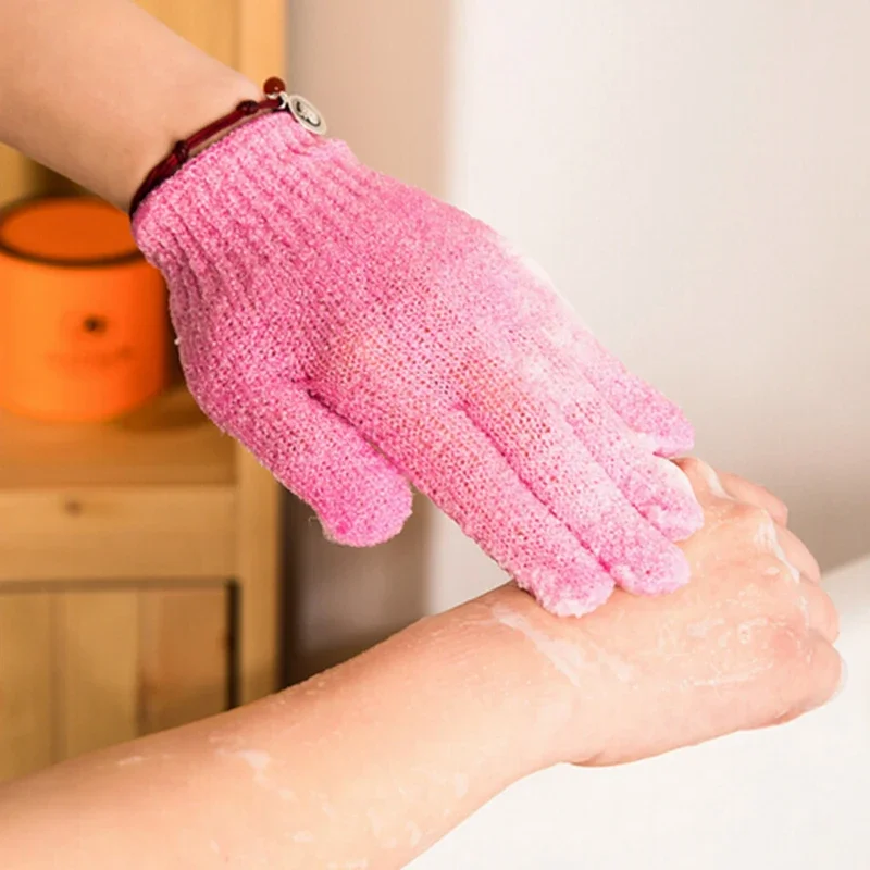 1 Pack Of Five Finger Bath Gloves Creative Home Body Massage Sponge Lazy Bath Gloves Deodorant Massage Elastic Bath Scrub Mud