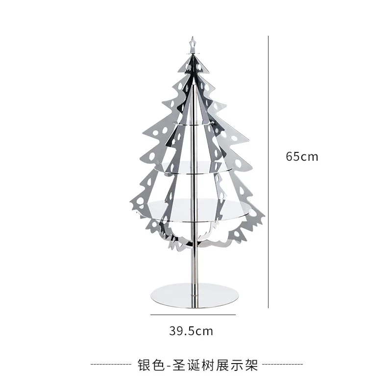 Dessert display stand, stainless steel coffee break cake stand