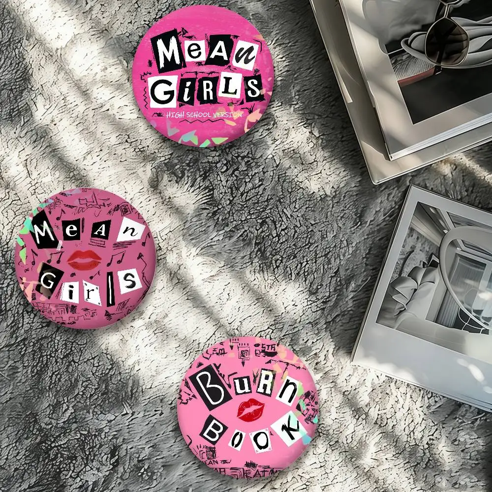 Movie M-Mean G-Girls Laser Badge Creative Pins Brooch for Bag Clothes Hat Decor Gifts Fans Collect