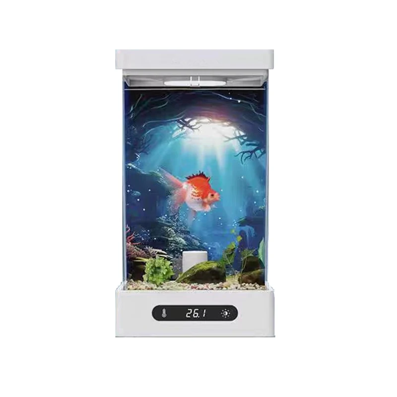 

Modern Desktop Betta Fish Tank With APP Control Rectangular Shape Suitable For Use In Home Living Room And Bedroom