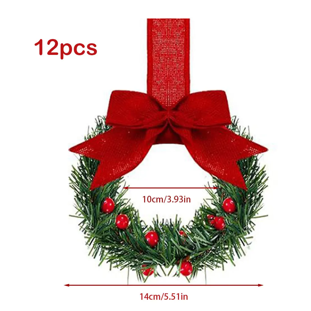 MINI KITCHEN Cabinet พวงหรีดองค์ประกอบคริสต์มาสขนาดเล็กตกแต่งพวงหรีดคริสต์มาสหวาย 2025 ปีใหม่ตกแต่งคริสต์มาส