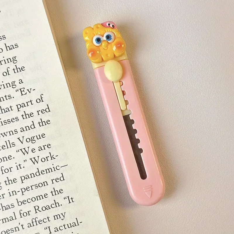 1 قطعة/8 قطعة سكين الفن الإبداعي لطيف الكرتون التسليم السريع قطعة أثرية المحمولة الة قطع الورق حساب اليد سكين رسالة فتاحة السيف