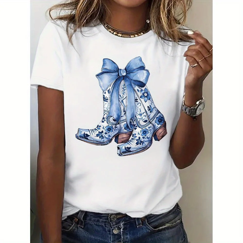 

Stretch, Machine Washable for Spring Summer Autumn, Seasonal Fashion, Versatile Clothing, Unique Graphic Tee, Comfortable Fit