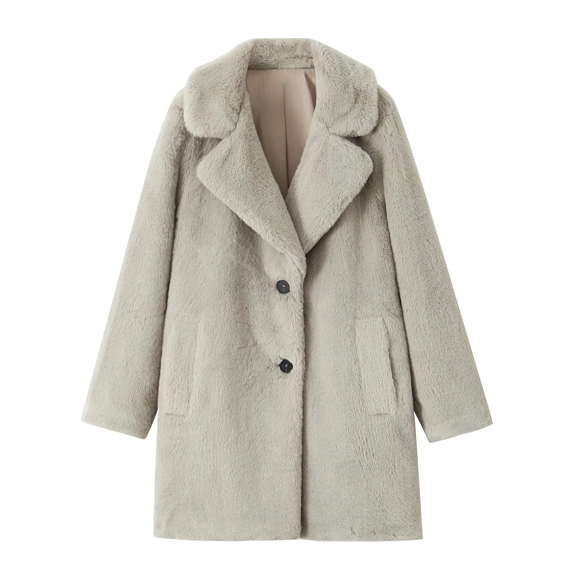 Manteau en fausse fourrure pour femme, fourrure naturelle chaude, manteau en fourrure douce, vestes longues pour dames, vêtements de luxe, optique d'hiver, nouveau