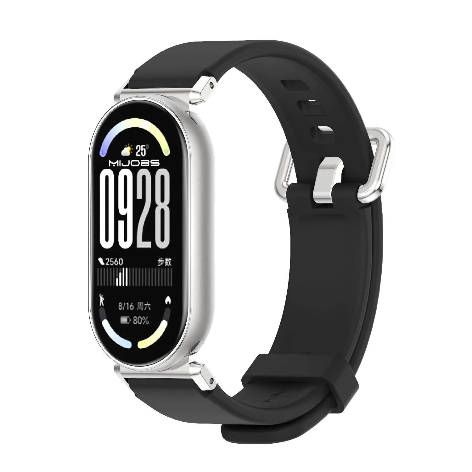 Strap for Mi Band 10 Silicone Watchband for Mi Band 8 9 10 Watch strap For Mi Band 8 Wrist Band Casual Style Replacement