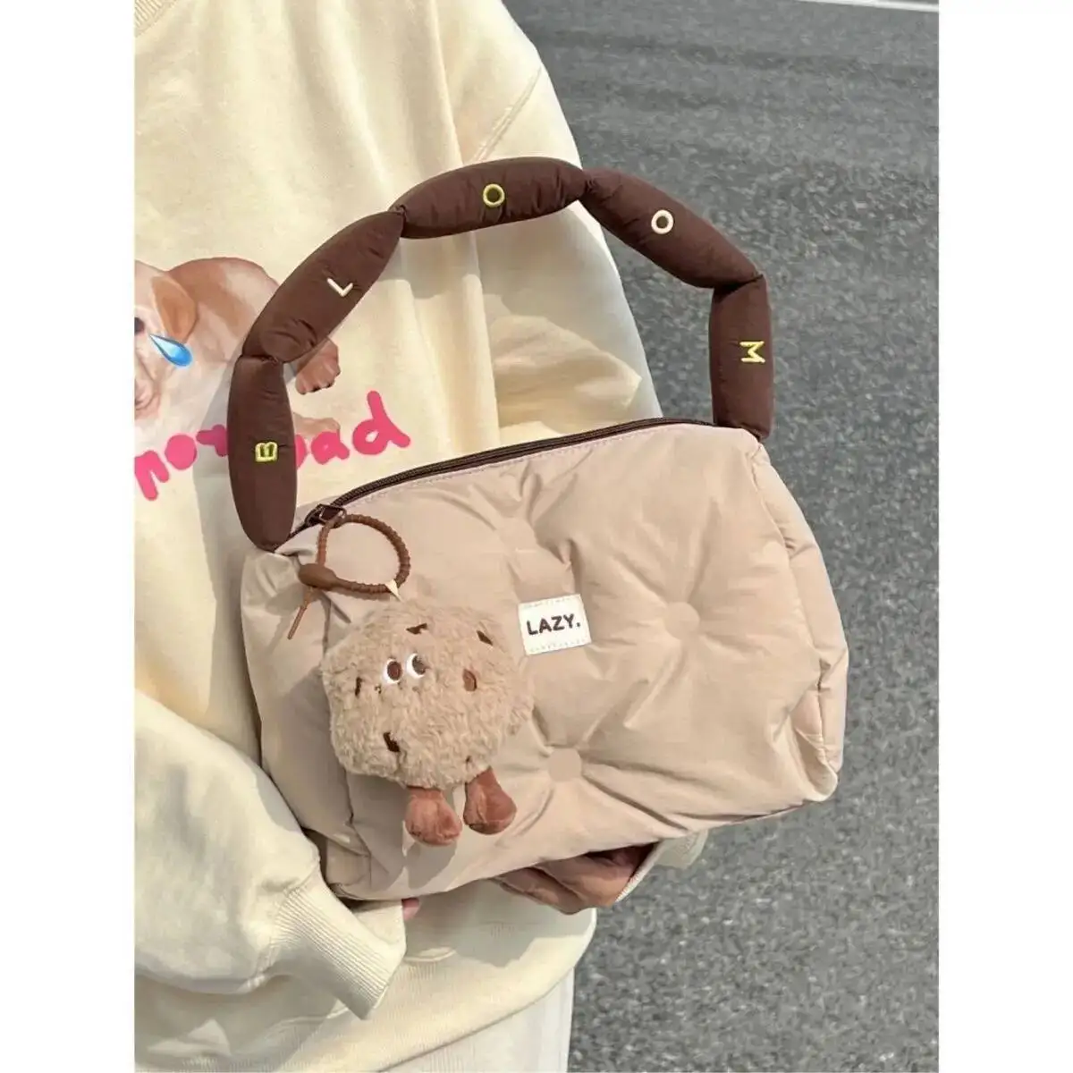 Bloom Haruku Cute Pillow Y2k Women New Autumn Winter Soft Chic Casual Handbag Ladies Vintage Shoulder Bags Aesthetic