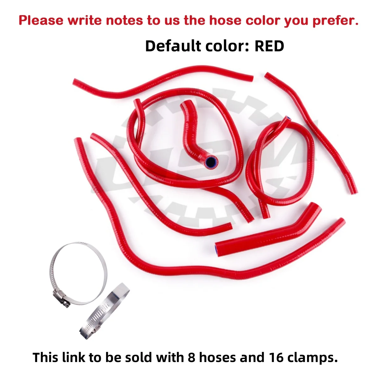 

8PCS Silicone Radiator Coolant Hose Kit For 1997-2000 BMW F650 F 650 3PLY Motorcycle 1998 1999 Silicone Tube Pipe