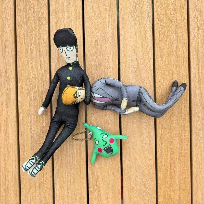 Game Mob Psycho 100 Arataka Reigen Ritsu Cosplay Stuffed Dolls Abstract Body Wire Skeleton Hand-made Flexible Joint Mobility
