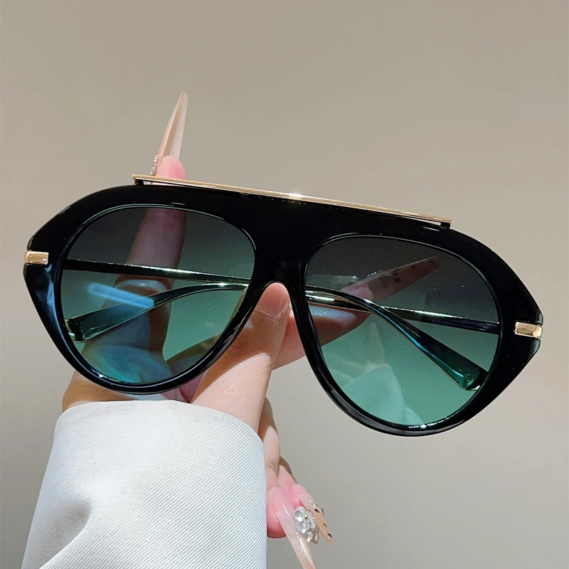 KAMMPT Pilot Sunglasses Men New in Fashion Vintage Multi-color Outdoor Casual Shades Women Trendy Brand Design Decor Sun Glasses