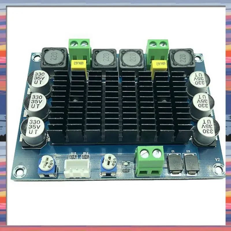 AC18(保証)シャーシ内蔵デジタルアンプボードデュアルチャンネルTDA7498ハイパワー高精細リアアンプボードE