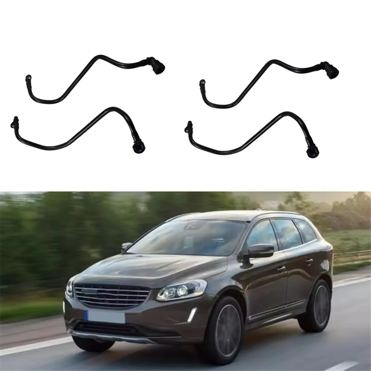 

Радия-4 шт. 31319280 31319281 Масляная трубка радиатора трансмиссии Нижний и верхний шланг масляной линии для S80 09-15 S60