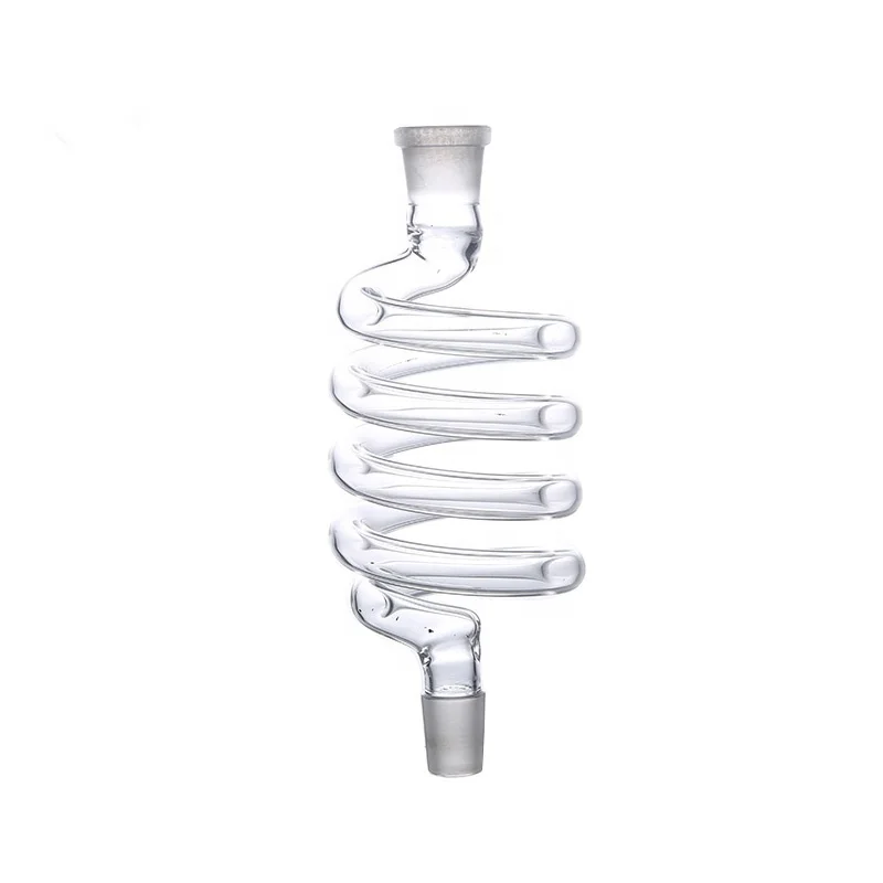

Hookah Glass Spiral Connector - 18.8mm/14mm High Borosilicate Glass Coil Tube with Spring, Durable Narguile Accessory