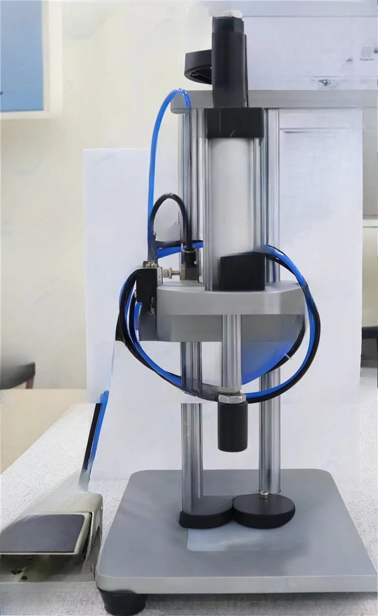 Yetu bottle inner cap perfume, sleeve ring crimping and capping machine, semi-automatic bottle stopper capping machine
