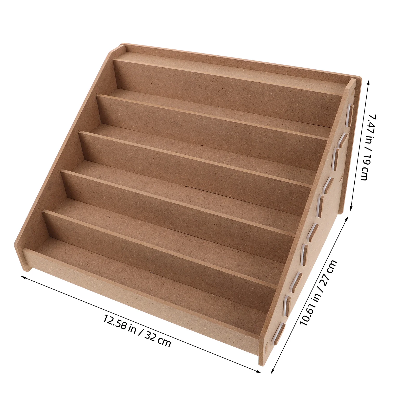 منظم الطلاء، حامل زجاجة الصباغ مكون من 5 طبقات، تصميم متعدد الوظائف، ورشة عمل فنية حرفية متينة #3