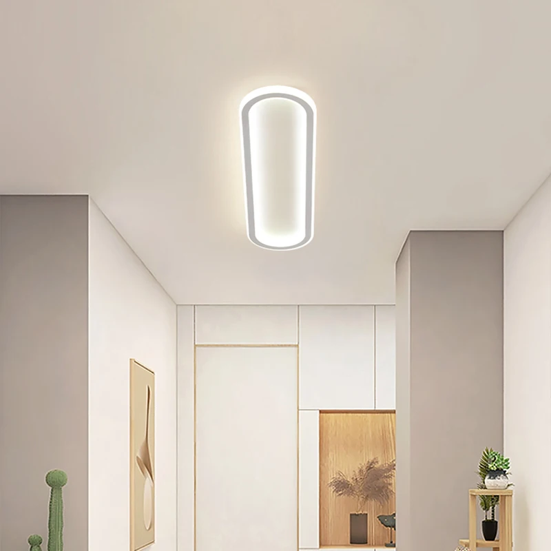 Tira de luces LED modernas para techo, iluminación interior para dormitorio, pasillo resistente, porche, sala de estar, decoración del hogar