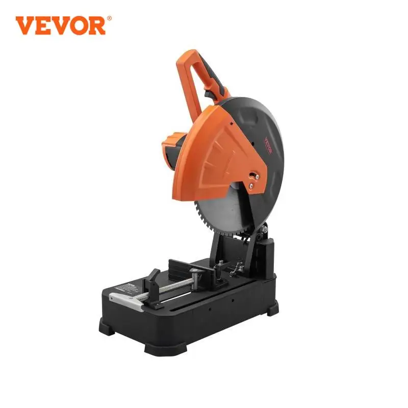 VEVOR Tronçonneuse à Métaux Scie à Onglet 0-45° Lame de 35,5 cm Coupe Froide