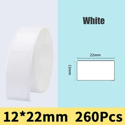 Thermal Labels Printer 12×22mm/12×40mm/15×50mm White Sticker Paper With Self-Adhesive For D11/D110 Label Maker