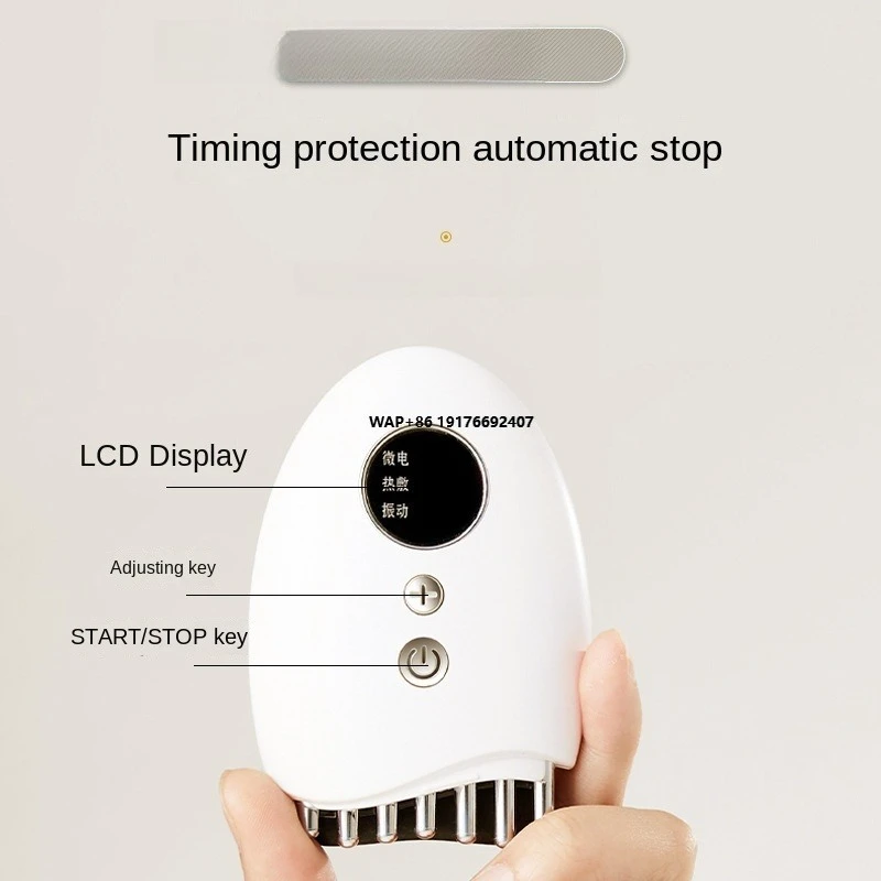 IRechargeable Multi-Head Electric Massage Tool with Gentle Vibration for Face Neck and Body Comfort Routine