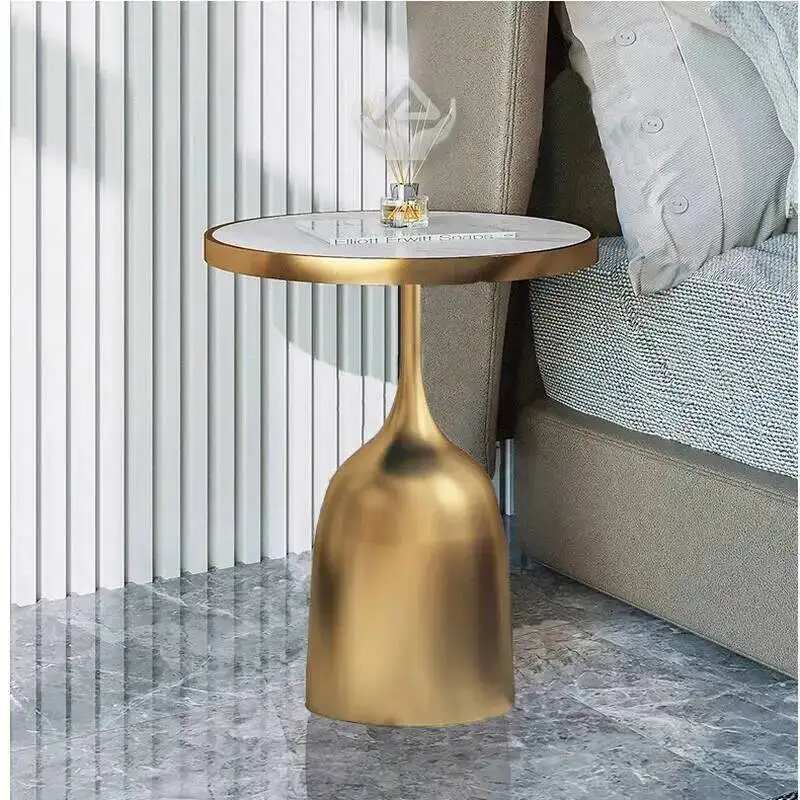 Table Coffee Dressing Nordic Living Room Round Gold Design Multifunction Makeup Tables Bedroom Beistelltisch Library Furnitures