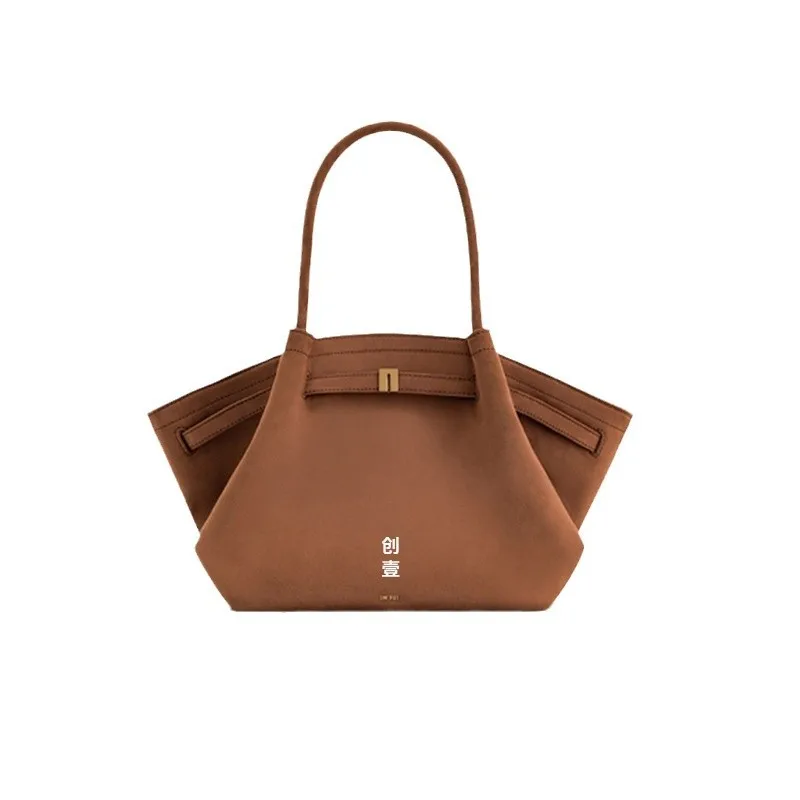 Autumn and Winter Deerskin Velvet Underarm Bag Women\'s Large Capacity Vintage Tote Bag Fashion All-Matching Female Commuter