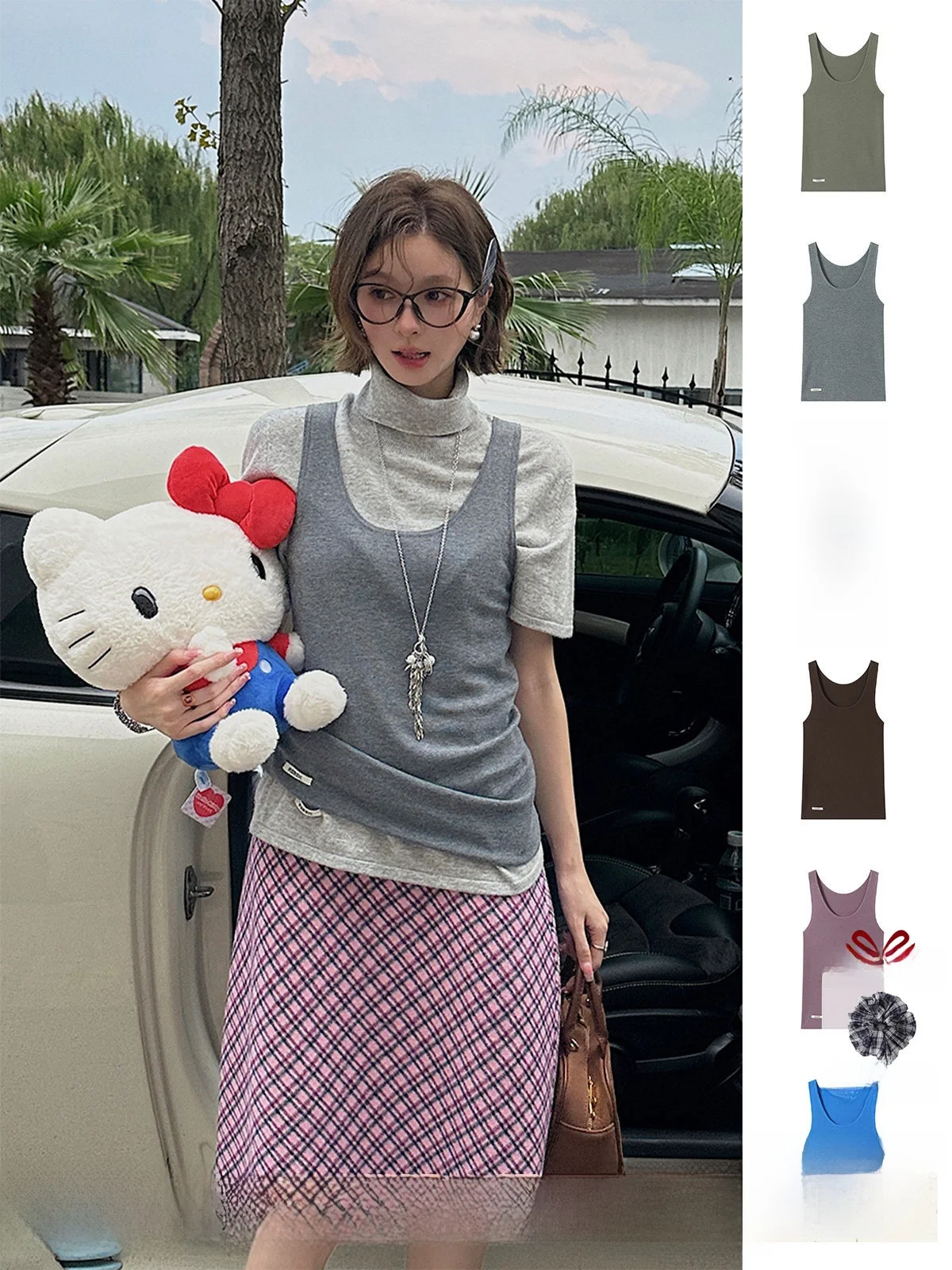 

Высокоэластичный облегающий вязаный жилет REREK: Новинка, повседневный стиль, женский модный жилет без бренда (регистрация не требуется)