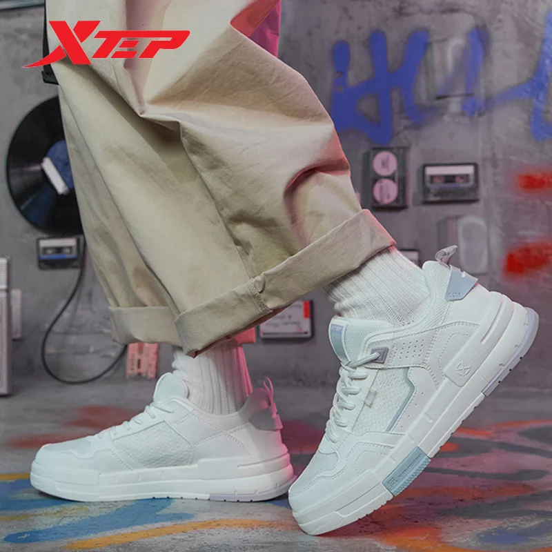 Xtep Era Skateboarding Shoes Feamle 2023 Wear-Resistant Breathable Sneakers Non-Slip Students Female Athletic Shoes 877118310008