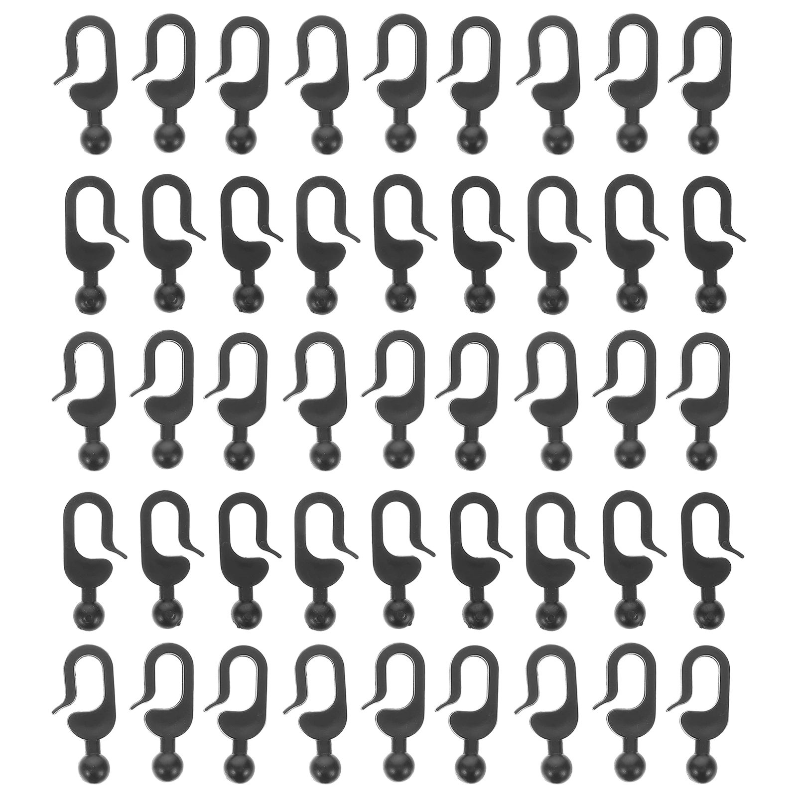 50pcs 재사용 가능한 그늘 고정 클램프 강력한 부하 용량 차양 네트 용 소형 스냅 클립 다목적 야외 커튼 방풍