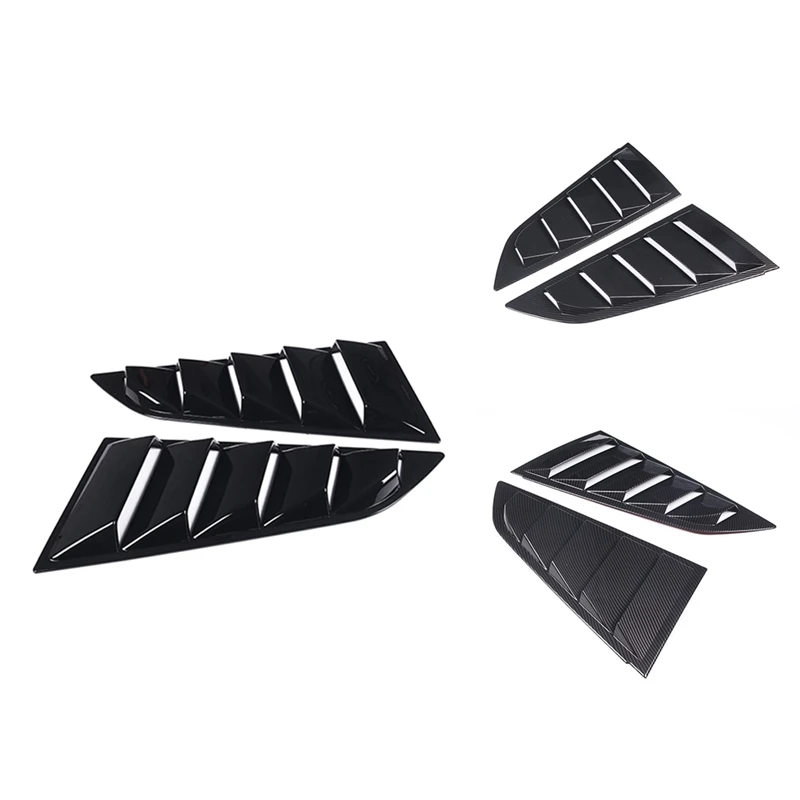 Car Rear Side Window Louvers For Chevrolet Corvette C7 2014-2019 Triangular Window Glass Blinds