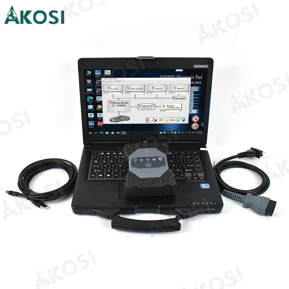 MB Star Oem C6 DoIP VCI WiFi Xentry software Full Set Car truck Diagnosis tools Mb C6 Sd Connect with and CF53 laptop