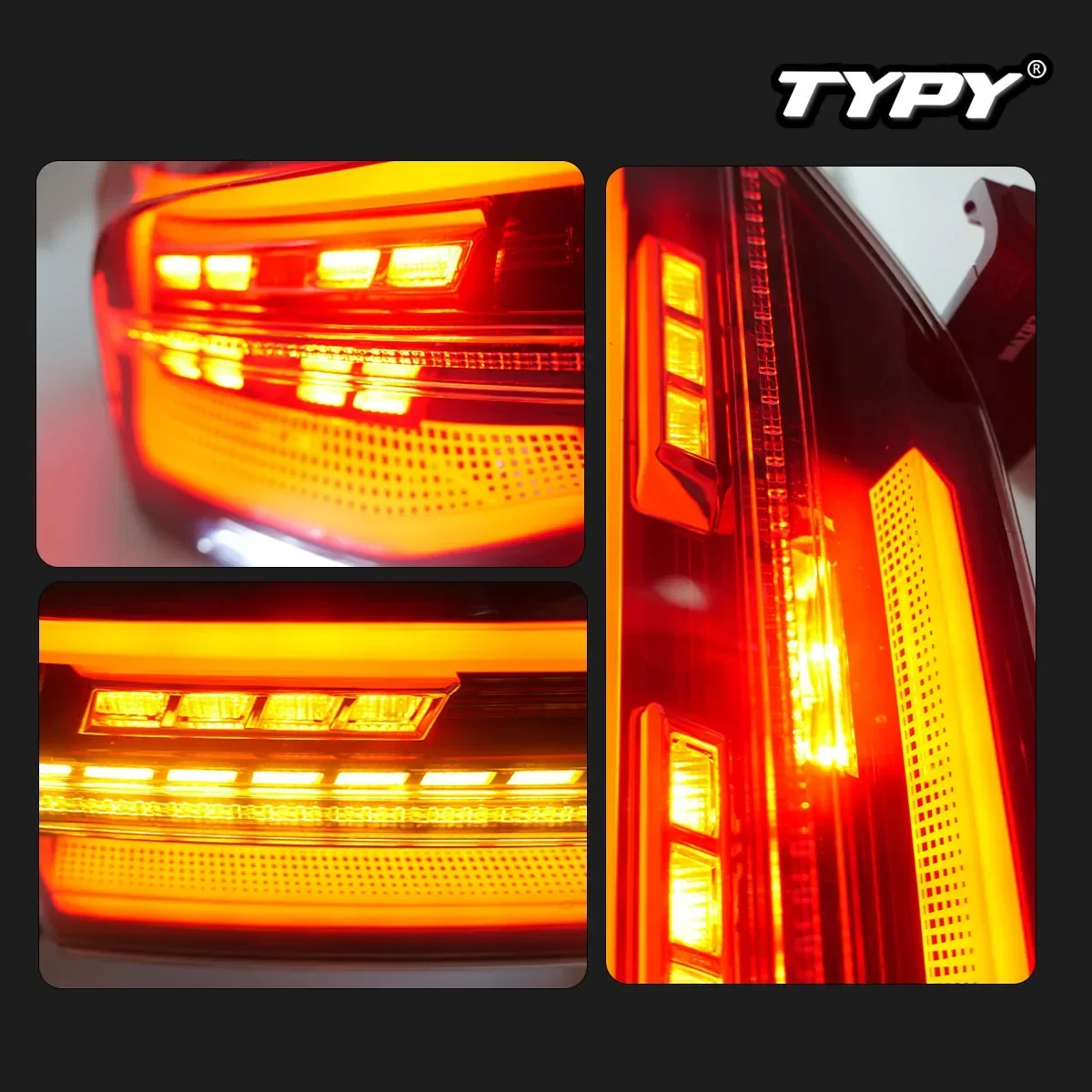 

TYPY Новый светодиодный задний фонарь, обновленный, модифицированный для VW Golf 8 Mk8, задние фонари 2021-2024, задний фонарь с динамическим сигналом, автоаксессуары