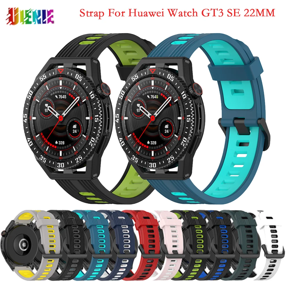 UIENIE 22MM Silicone Band Replacement For Huawei Watch GT3 SE Strap Smart Watch Watchband Bracelet Accessories Wristband Belt