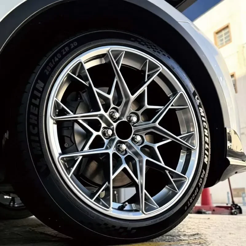 XiangLun 17 18 19 20 21 22 Inch Monoblock Custom Forged Luxury Sedan Wheels 5x112 5x114.3 5x120 Glossy Silver Concave for X4 X5