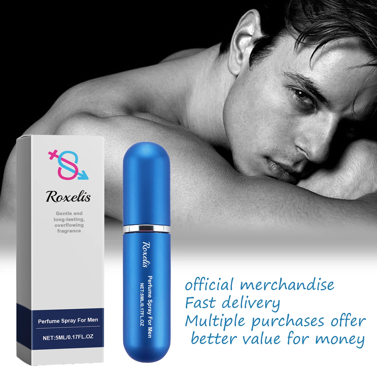 

Парфюмерный спрей ROXELIS для мужчин. Свежий восточный аромат, подчеркивающий индивидуальность, очарование, сексуальность и загадочность.