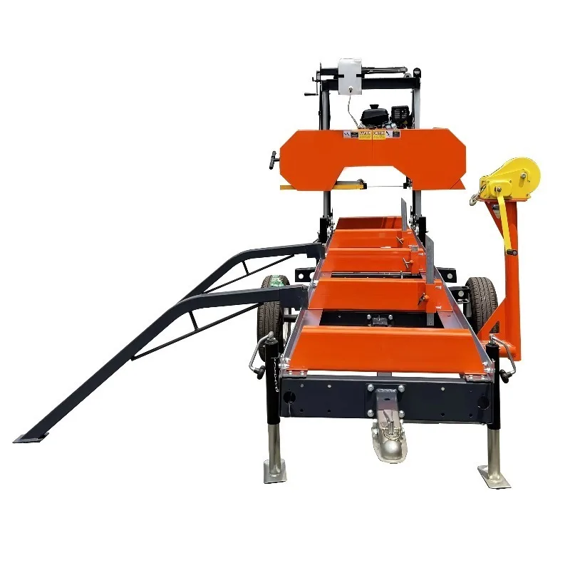 

【specialized】Portable Wood Circular Timber Sawmill Machine Electric Portable Bandsaw Sawmill With Trailer