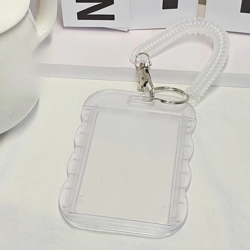 Photocard Holder Key Chain INS Ins Idol Photo Card Holder Decorative Student ID Badge Holder Girls Card Sleeves