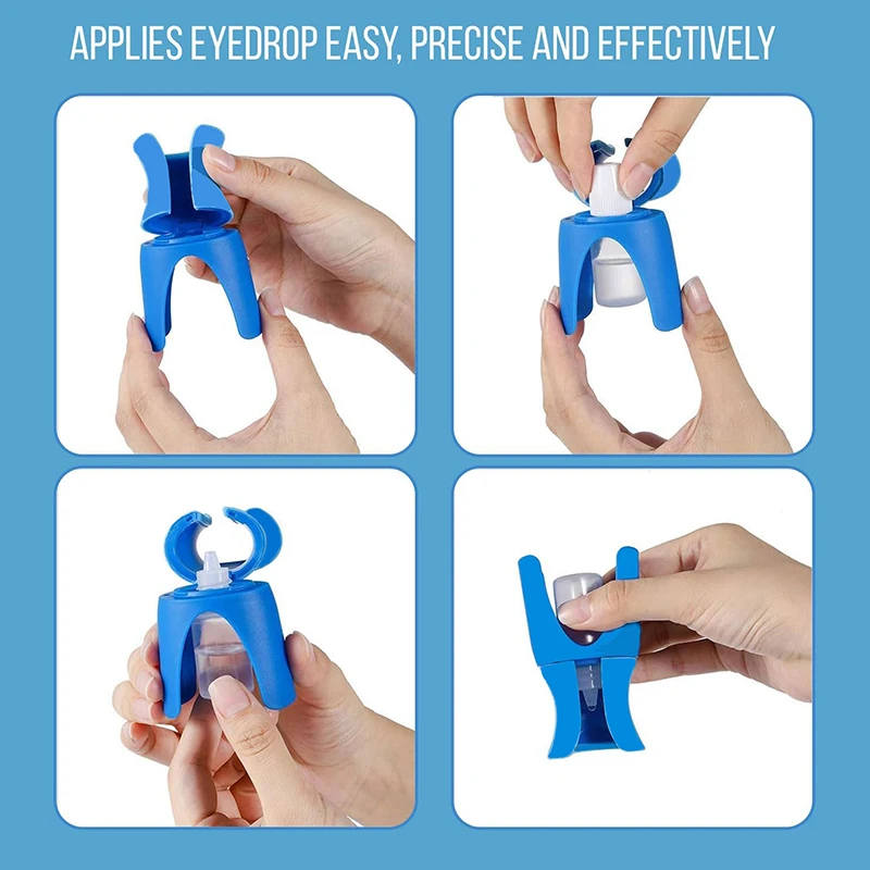 Eye Drop Applicator Portable Autodrop Eyedrop Guide Aids Bottle Holder Tool Eye Drop Bottle Helper Devices For Elderly Child