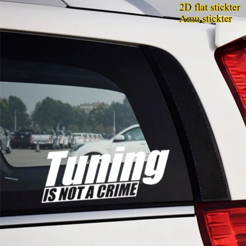 

1 шт., 19 см, графическая водонепроницаемая виниловая наклейка с надписью «Тюнинг — это не преступление» для автомобиля, мотоциклетного шлема, декора ноутбука, разные цвета