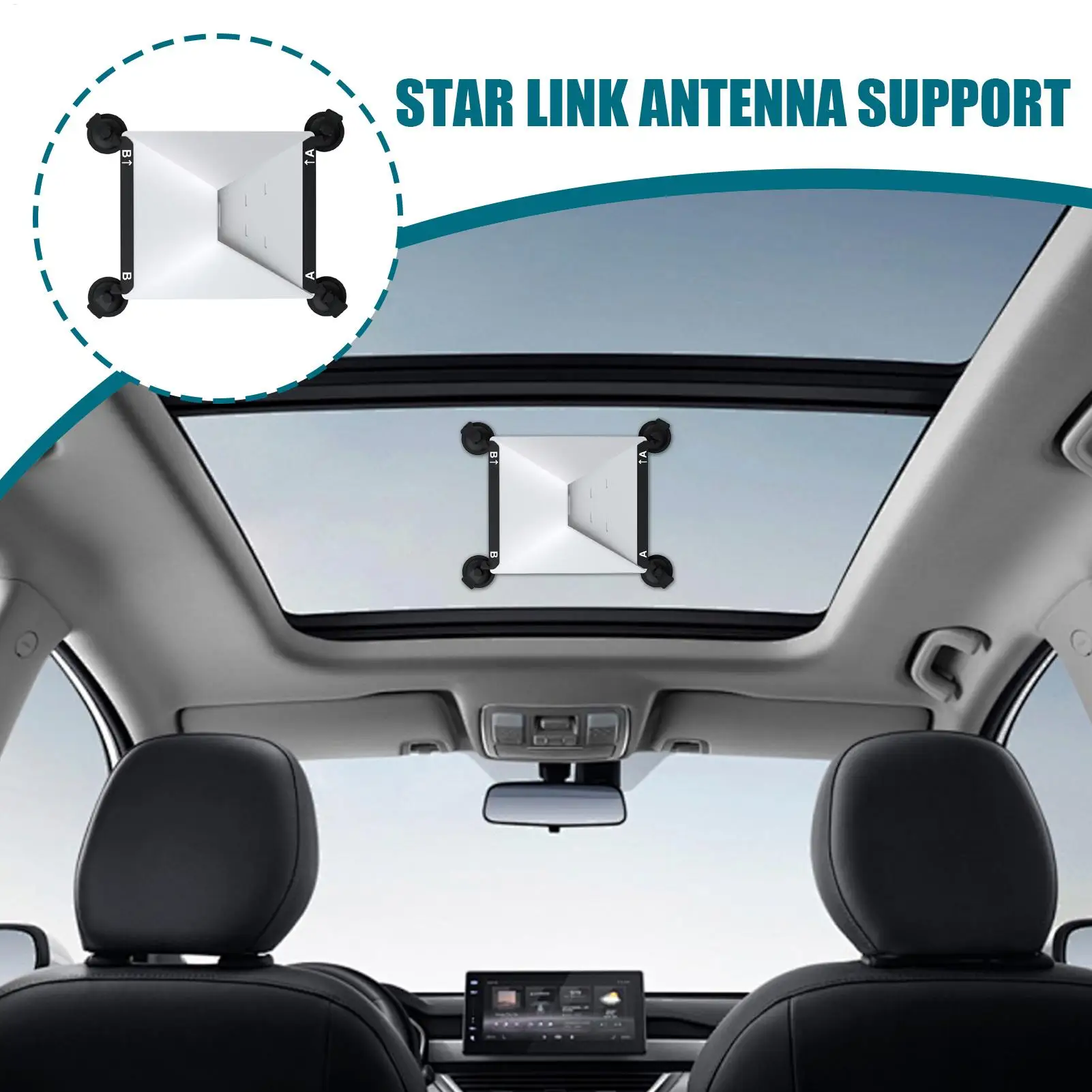 

Suction Cup Mount For Antenna Vehicle Internet Bracket UV Resistant Suction Cup Antenna Mount For House Vehicle Sedan Car