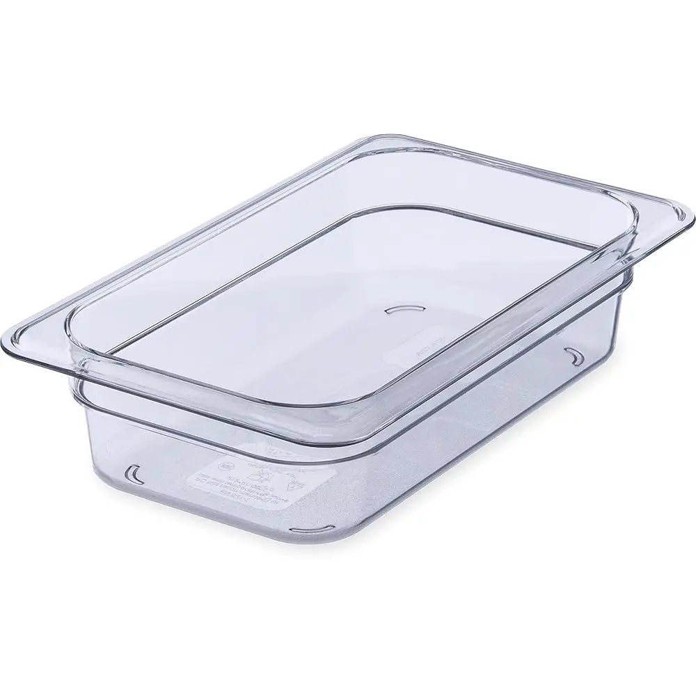 

Storplus Food Storage Container Food Pan, Chafing Pan For Catering, Buffets, Restaurants, Polycarbonate (Pc), 1/4 Size 2.5 Hes