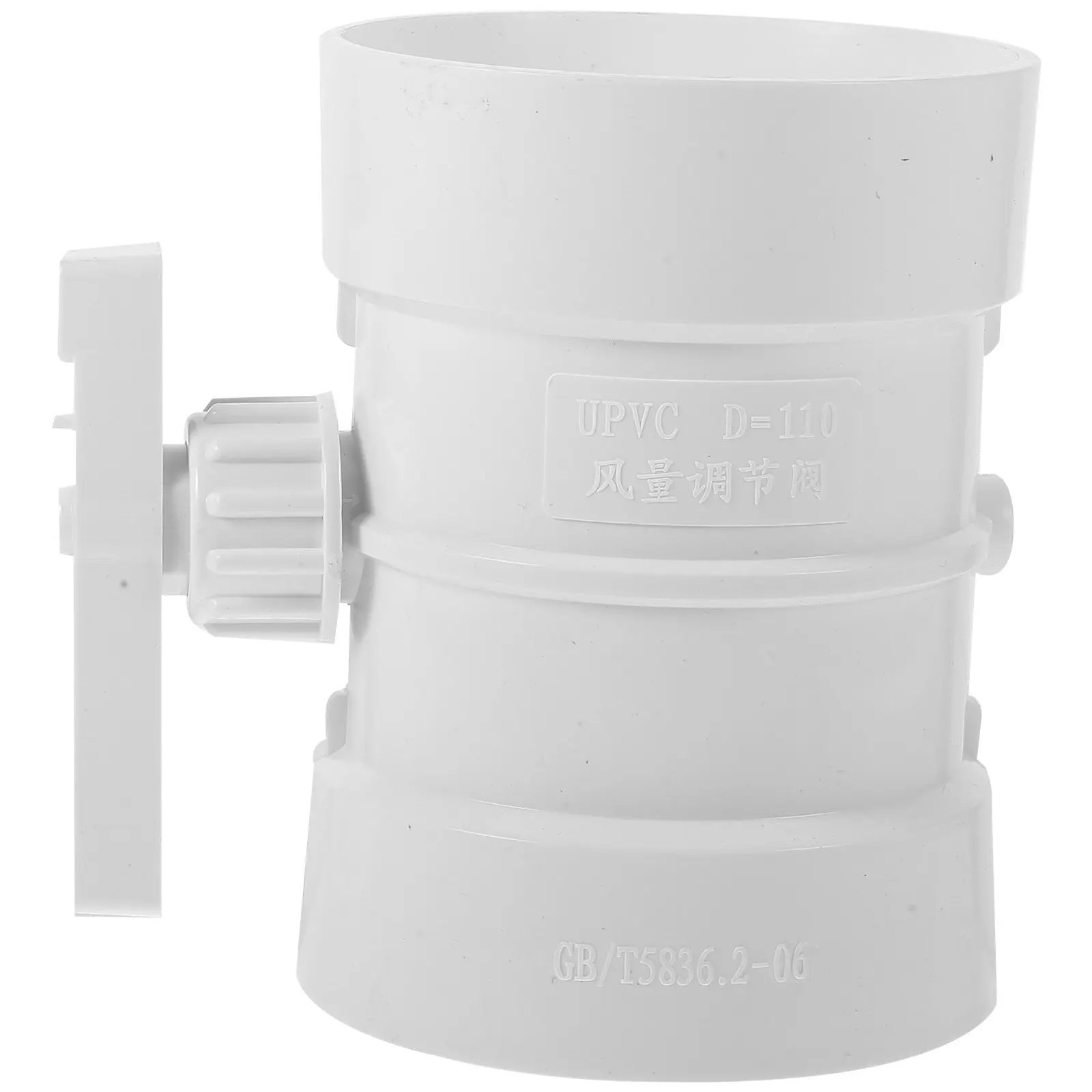 PP Plastic Manual Control Valve for Hvac Ventilation Systems Adjustable Duct Damper Low Noise Reliable Structure Wide