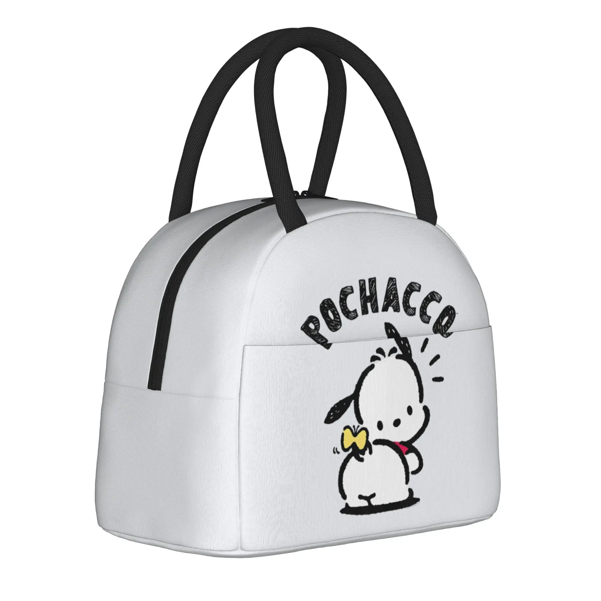 

Pochacco Insulated Lunch Bags High Capacity Cartoon Reusable Cooler Bag Lunch Box Tote Beach Outdoor Food Handbags