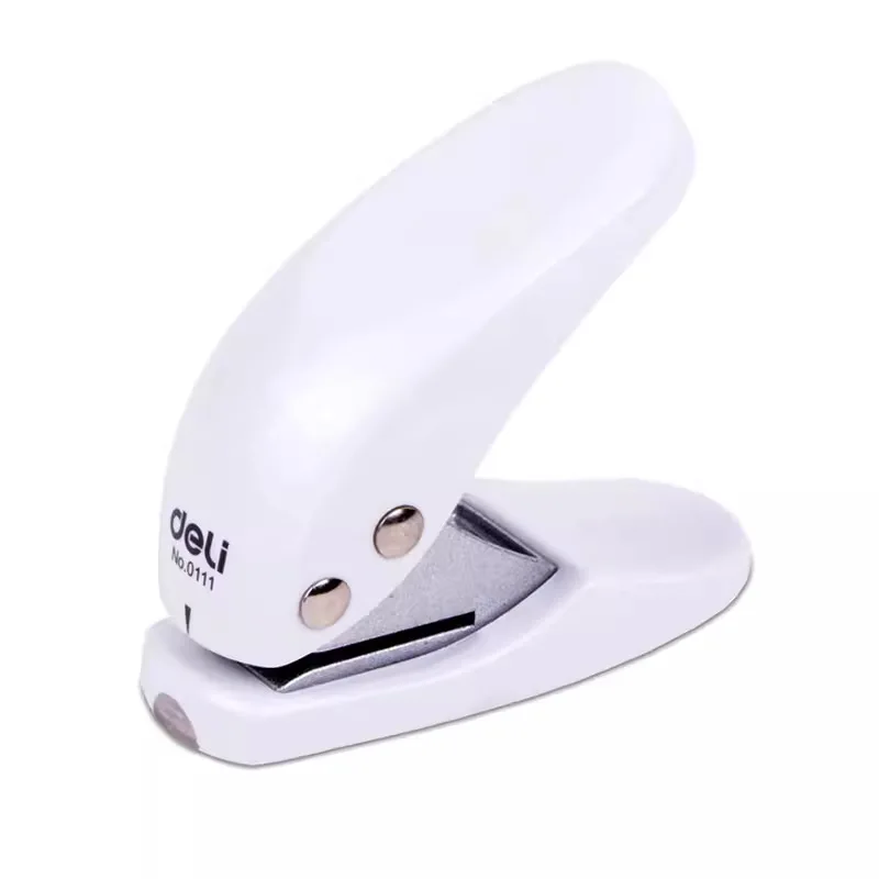 Bview Art Single Hole Punch Machine with Binding Rings - Compact Paper Organizer for Loose-leaf Notebooks & Cards