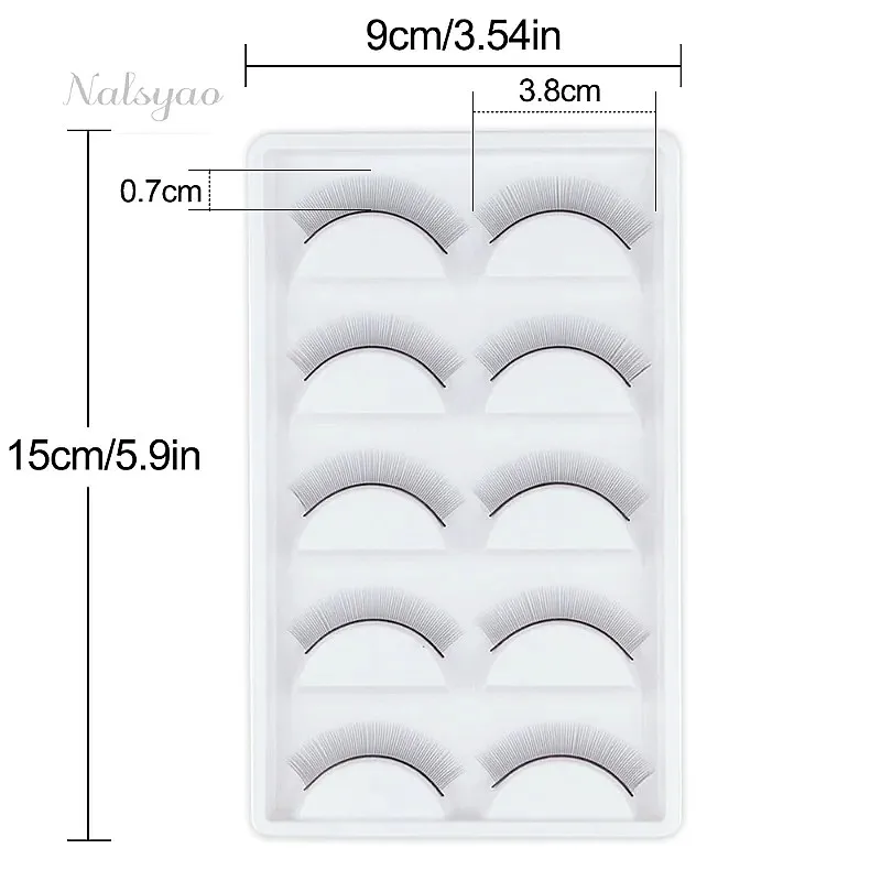Eyelash Extension Tools 5 10 15 20 Boxes Training Lashes Beginner False Eyelashes Practice Mink Strip Individual