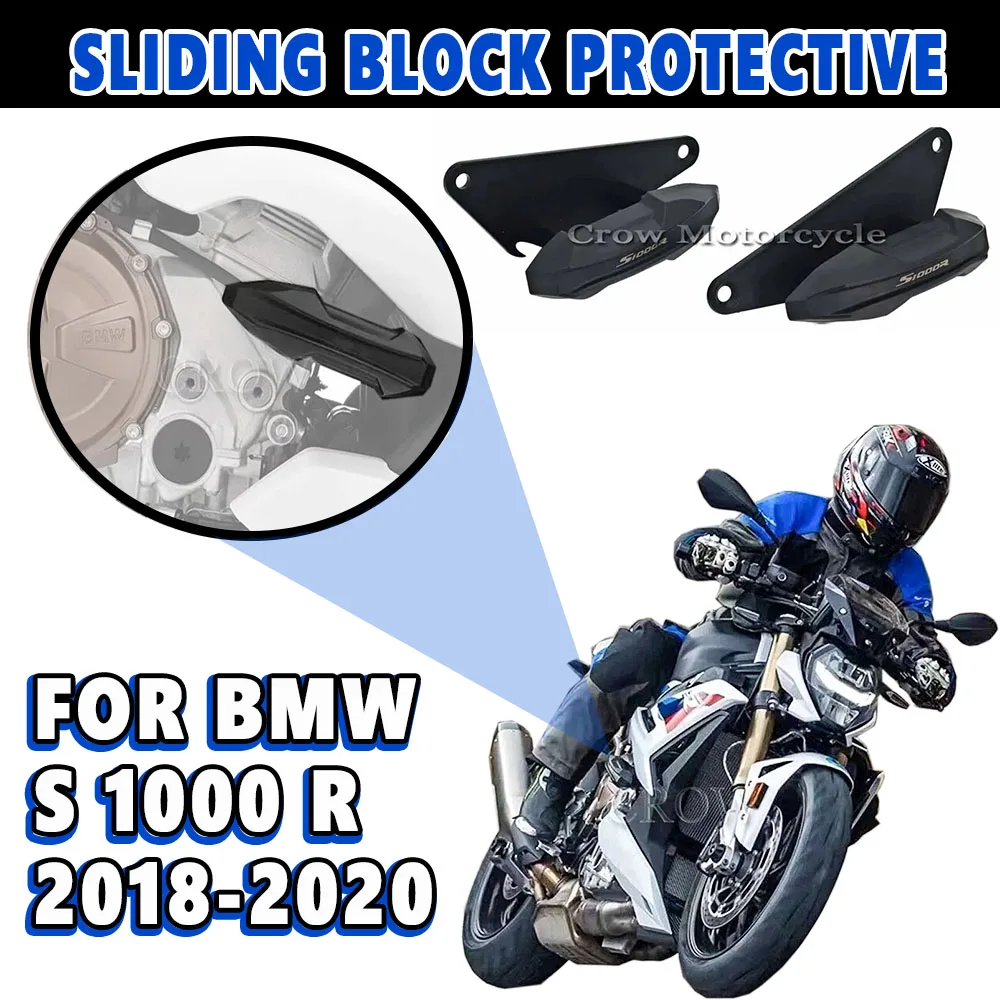 For BMW S1000R S 1000 R 2018- 2020 2021 2022 Motorcycle Frame Sliders Protector Guard Anti-Fall Glue Falling Protection Pads Set