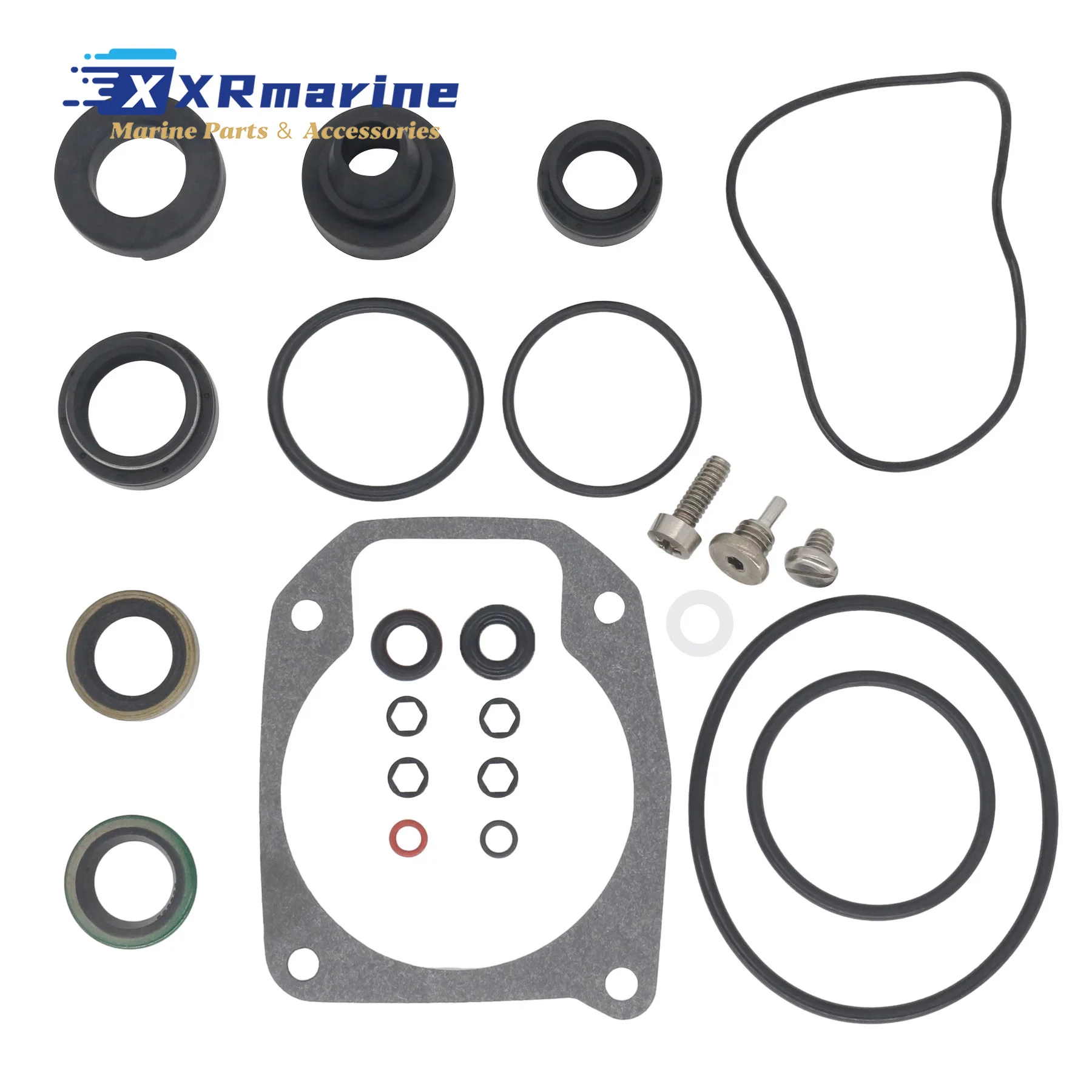 433550 Lower Unit Gasket Seal Kit  for Johnson Evinrude 25 To 50 HP Outboard 0433550 777551 0777551 18-2694 87614 9-74104