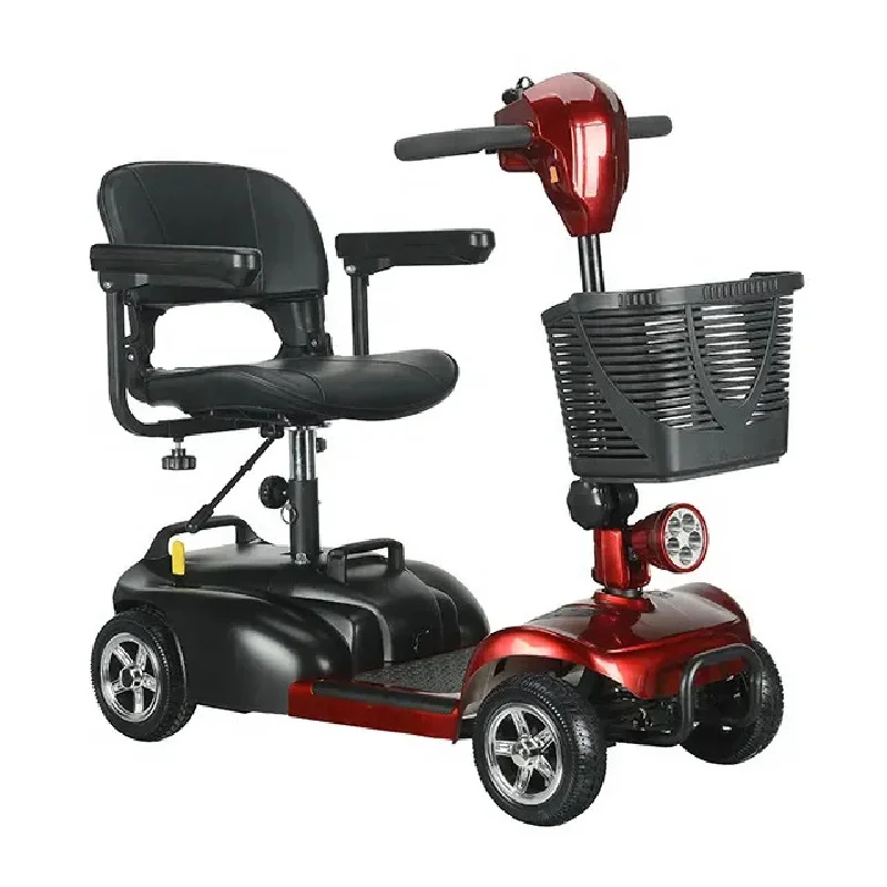US/EU warehouse Wholesale 2 Seat 4 Wheel Travel Electric Mobility Scooter Handicaper with Canopy for Disabled Elderly People