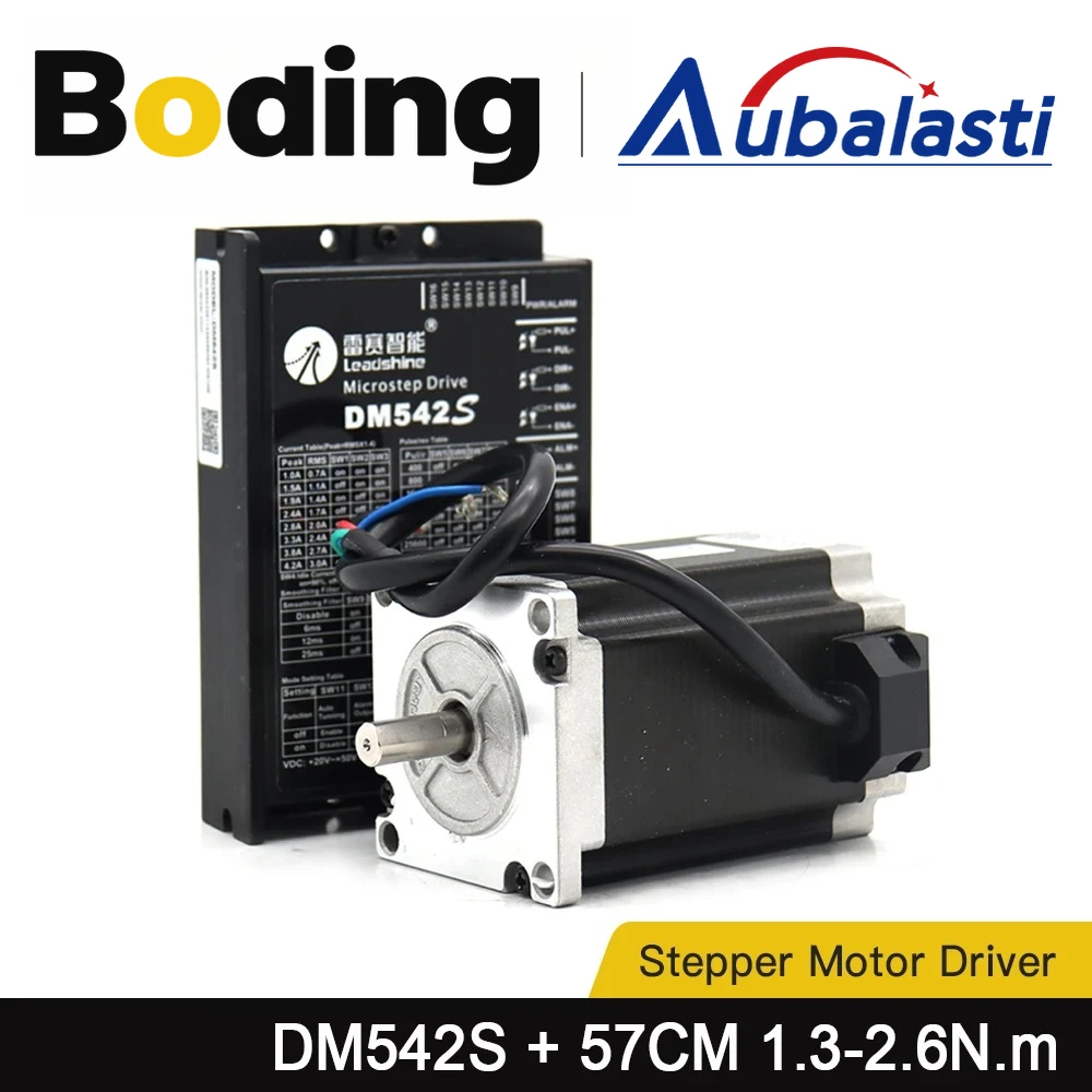 Aubalasti Leadshine NEMA23 57CM13 1.3N.m 57CM26 2.6N.m and Stepper Motor Driver Kits DM542S